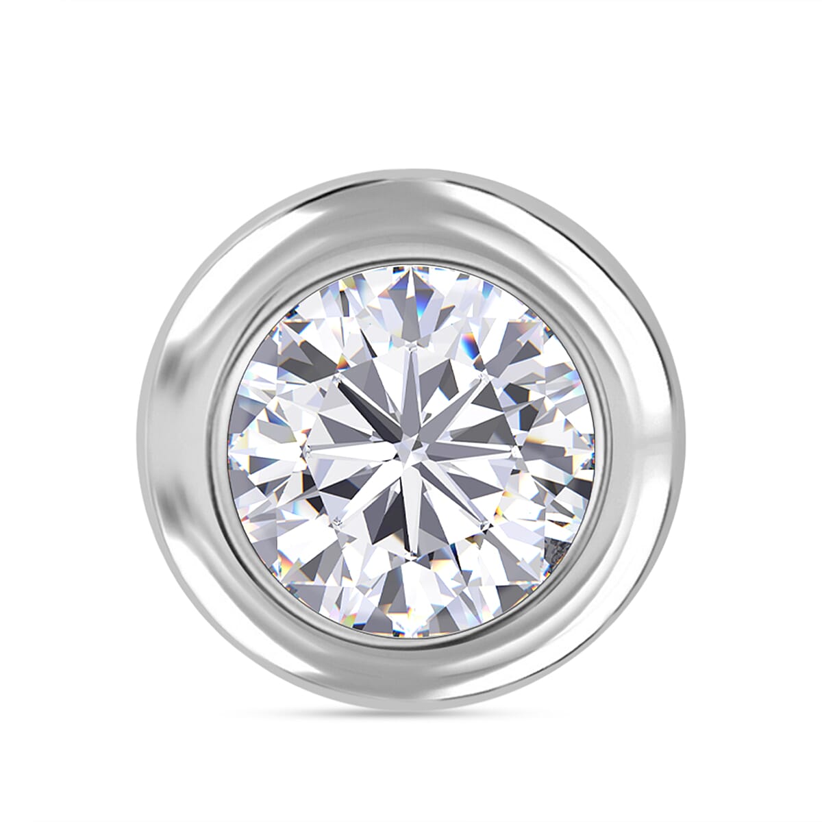 Luxuriant 950 Platinum VS Lab Grown Diamond EF, VS Solitaire Pendant, Platinum Wt.1.56 Gms  1.030  Ct.
