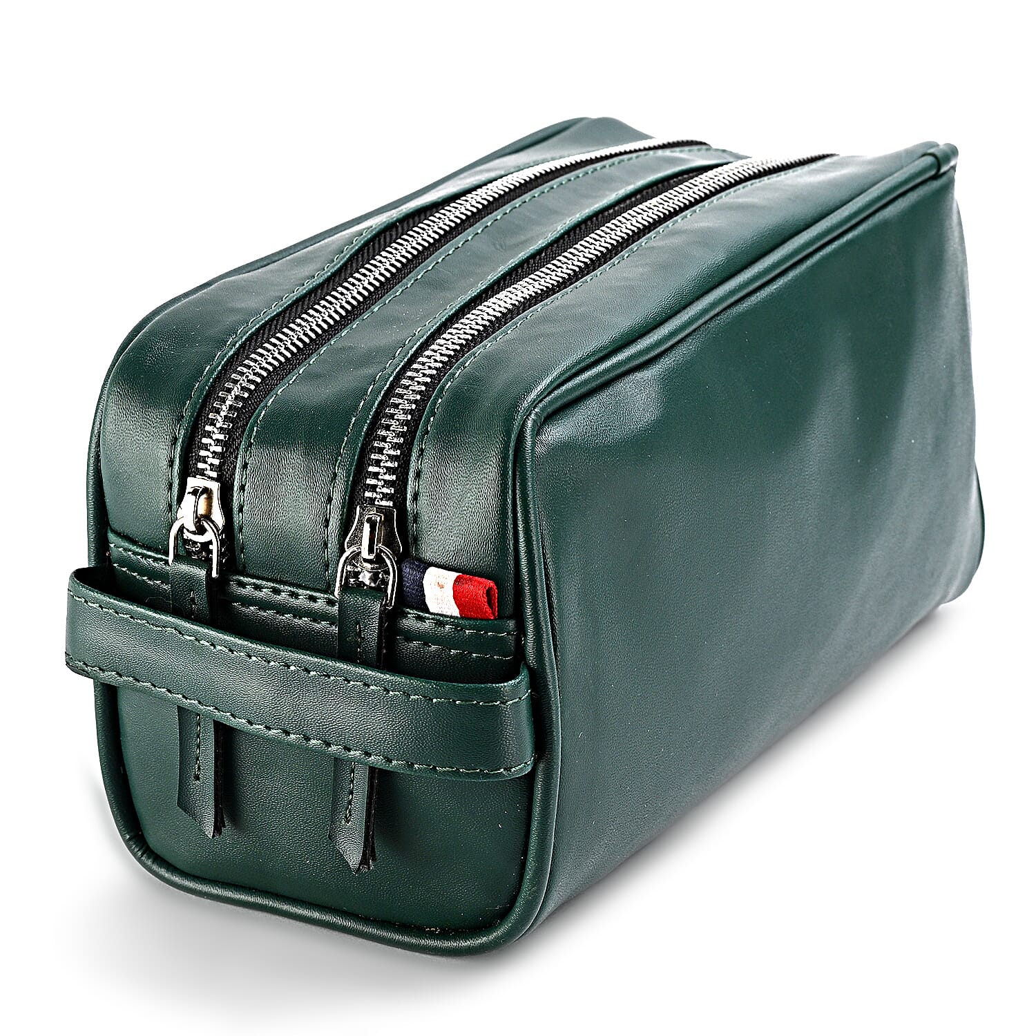 VALLISERIE PU Patterned Cosmetic and Toiletry Bag (Size 24x12x10 cm) - Green