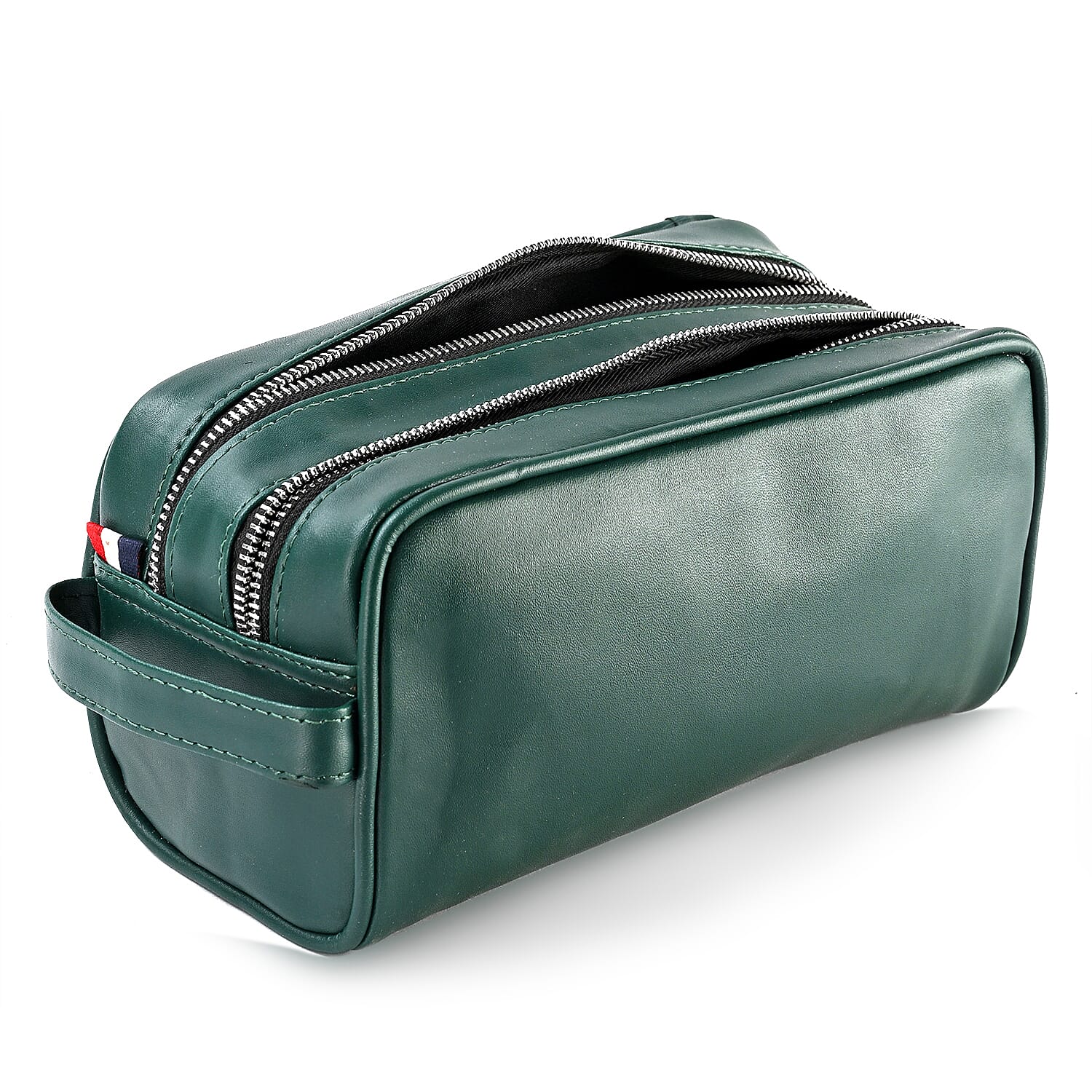 VALLISERIE PU Patterned Cosmetic and Toiletry Bag (Size 24x12x10 cm) - Green