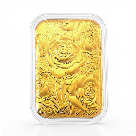 24K Gold (99.9% Purity) Embossed Flower Collectable