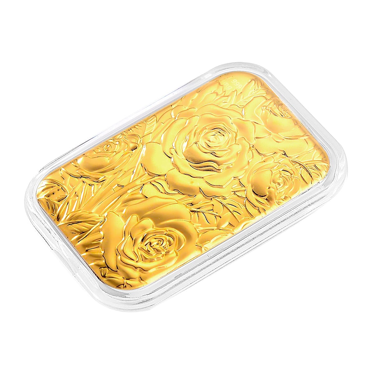 24K Gold (99.9% Purity) Embossed Flower Collectable