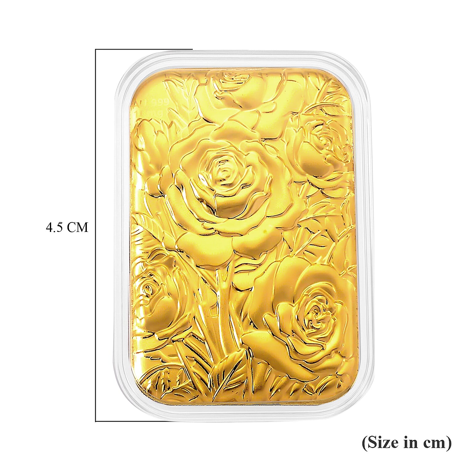 24K Gold (99.9% Purity) Embossed Flower Collectable