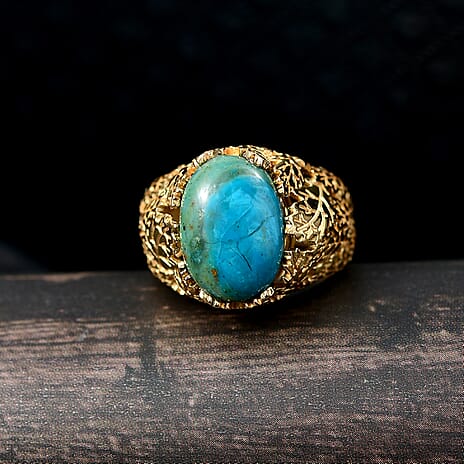 EverTrue Opalina Solitaire Ring in Yellow Gold Plated 5.01 Ct.