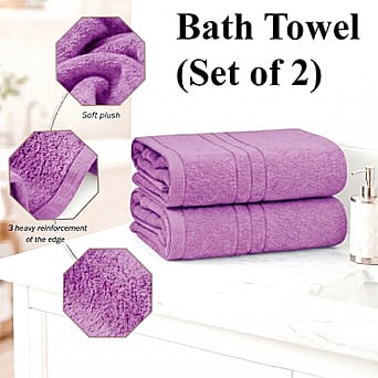 https://tjcuk.sirv.com/Products/83/2/8326087/LIVMORE-Cotton-Solid-Towel-Size-172x1-cm-Purple-Red_8326087_2.jpg?w=342&h=342