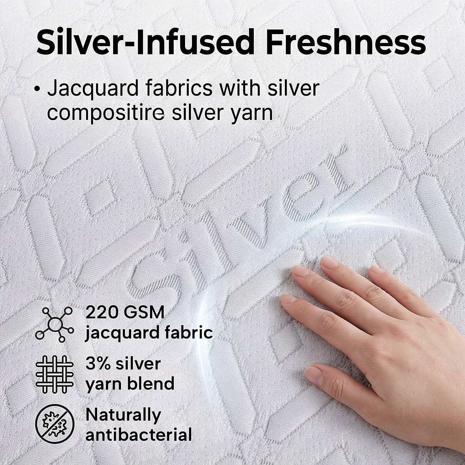 Hush-Haven-Patterned-Mattress-Pad-Size-135x30-cm-White-White