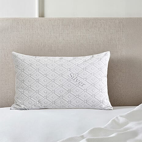 Pack of 2 - Hush Haven Silver thread Waterproof Pillow Protectors 220GSM - White