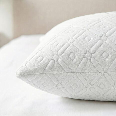 Pack of 2 - Hush Haven Silver thread Waterproof Pillow Protectors 220GSM - White