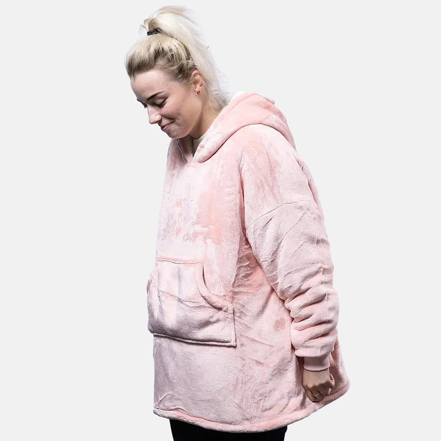 Oversized Hoodie Blanket - Pink