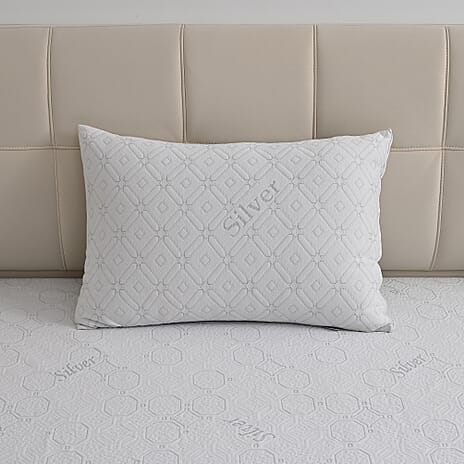 Hush Haven Silver thread Waterproof Pillow 220gsm (75 x 50cm) - White