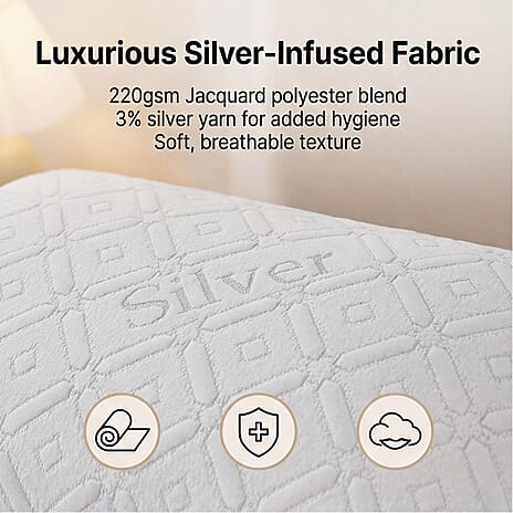Hush Haven Silver thread Waterproof Pillow 220gsm (75 x 50cm) - White