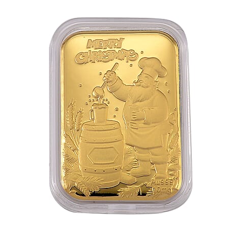 24K Yellow Gold Christmas Embossed Foil (39.40 MM x 25.60 MM)