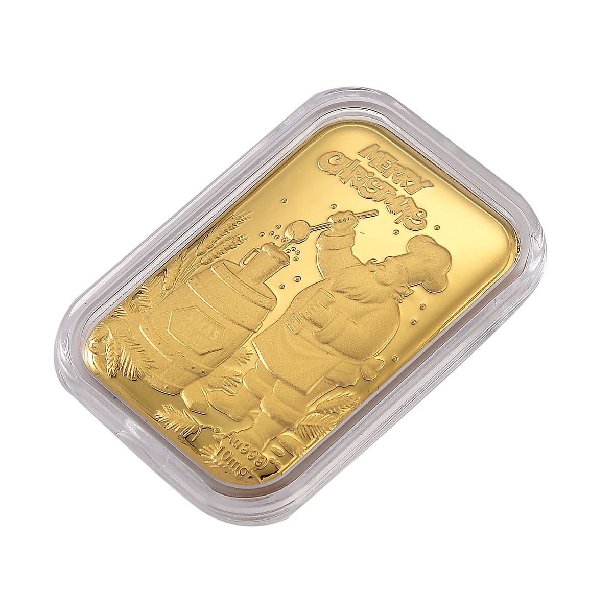 24K Yellow Gold Christmas Embossed Foil (39.40 MM x 25.60 MM)