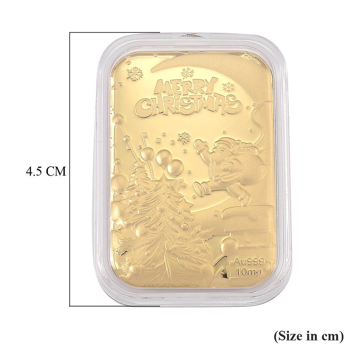 24K Yellow Gold Christmas Embossed Foil (39.65 x 25.60 MM)