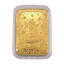 24K Yellow Gold Angel (99.9% Purity) Embossed Collectable (39.80 x 25.60 MM)