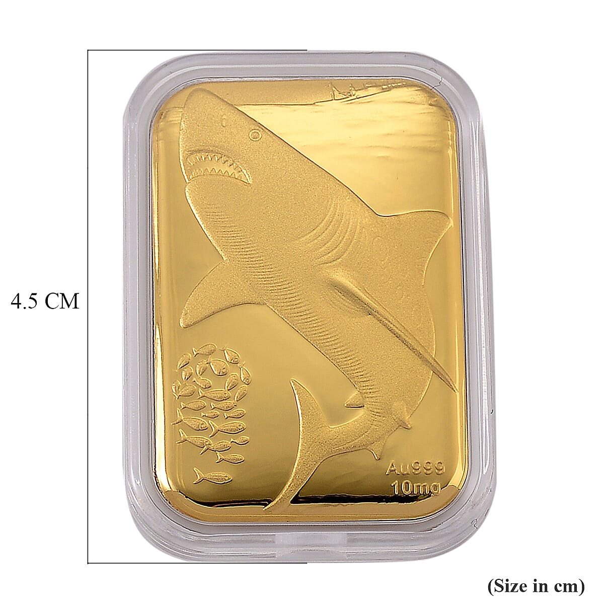 24K Yellow Gold Shark Embossed Foil (39.60 x 25.60 MM)