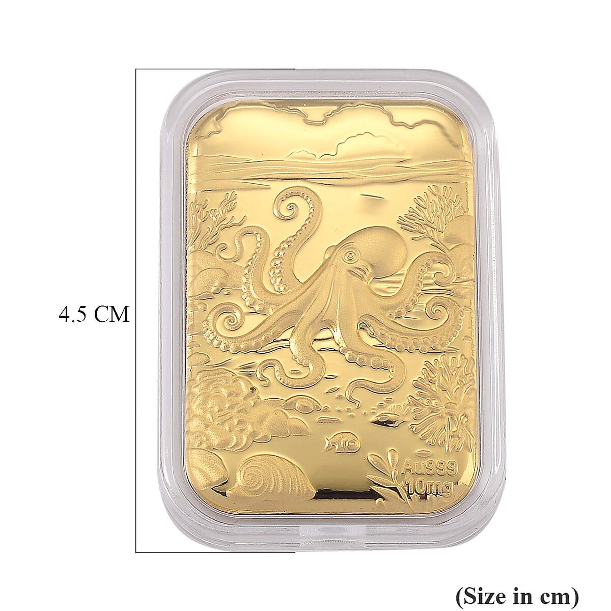 24K Yellow Gold Octopus Embossed Foil (39.65 x 25.70 MM)