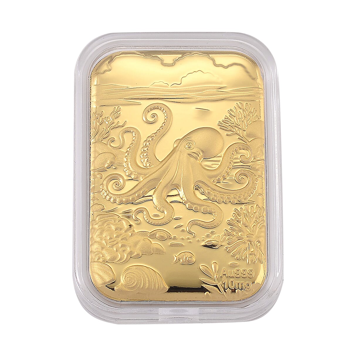24K Yellow Gold Octopus Embossed Foil (39.65 x 25.70 MM)