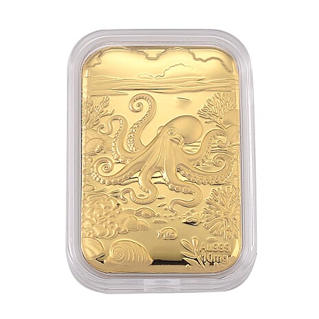 24K Yellow Gold Octopus Embossed Foil (39.65 x 25.70 MM)