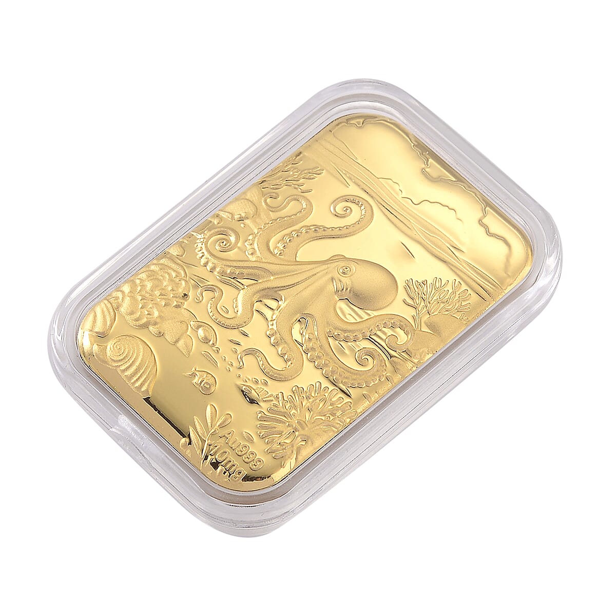 24K Yellow Gold Octopus Embossed Foil (39.65 x 25.70 MM)