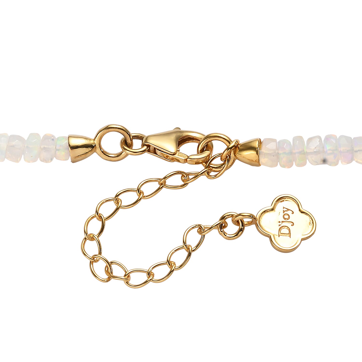 D'Joy Ethiopian Opal Necklace (Size - 18) in 18K YG VermeilSterling Silver  0.500  Ct.