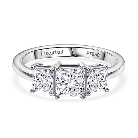 Luxuriant 950 Platinum SGL Certified Lab Grown Diamond (VS-EF) Ring 2.00 Ct, Luxuriant 950 Platinum SGL Certified Lab Grown Diamond (VS-EF) Ring 2.00 Ct,