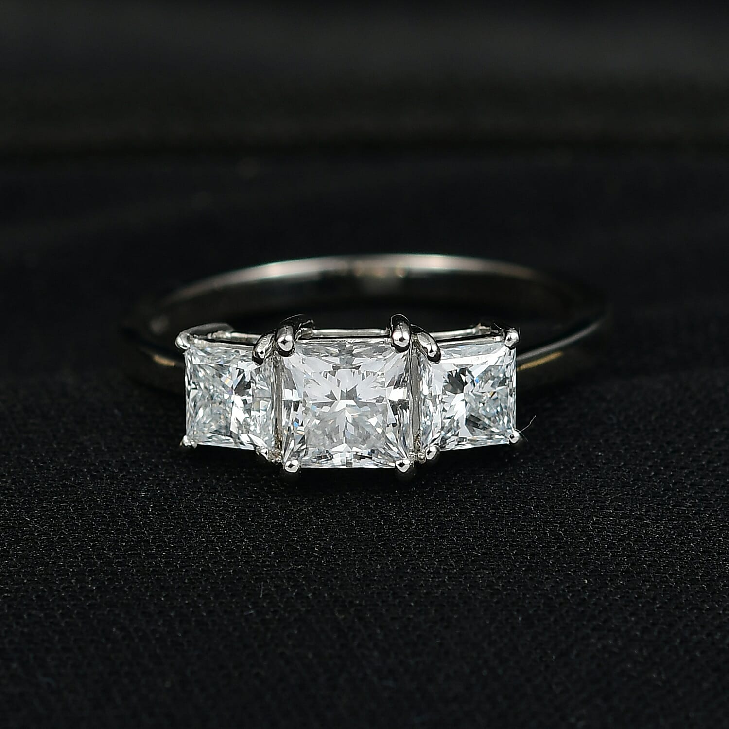 First Time Ever - Luxuriant 950 Platinum SGL Certified Lab Grown Diamond (VS-EF) Ring 2.07 Ct.