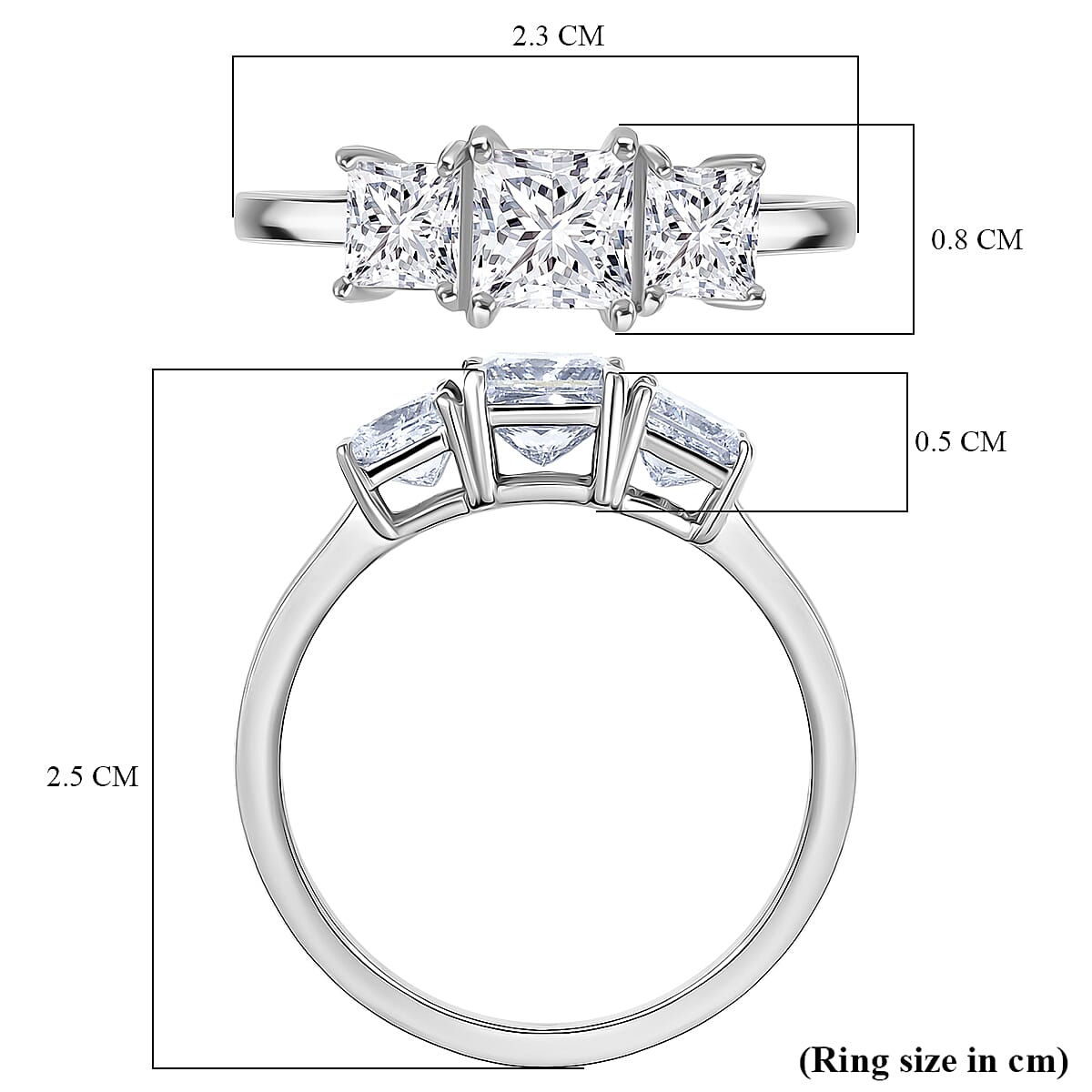 First Time Ever - Luxuriant 950 Platinum SGL Certified Lab Grown Diamond (VS-EF) Ring 2.07 Ct.