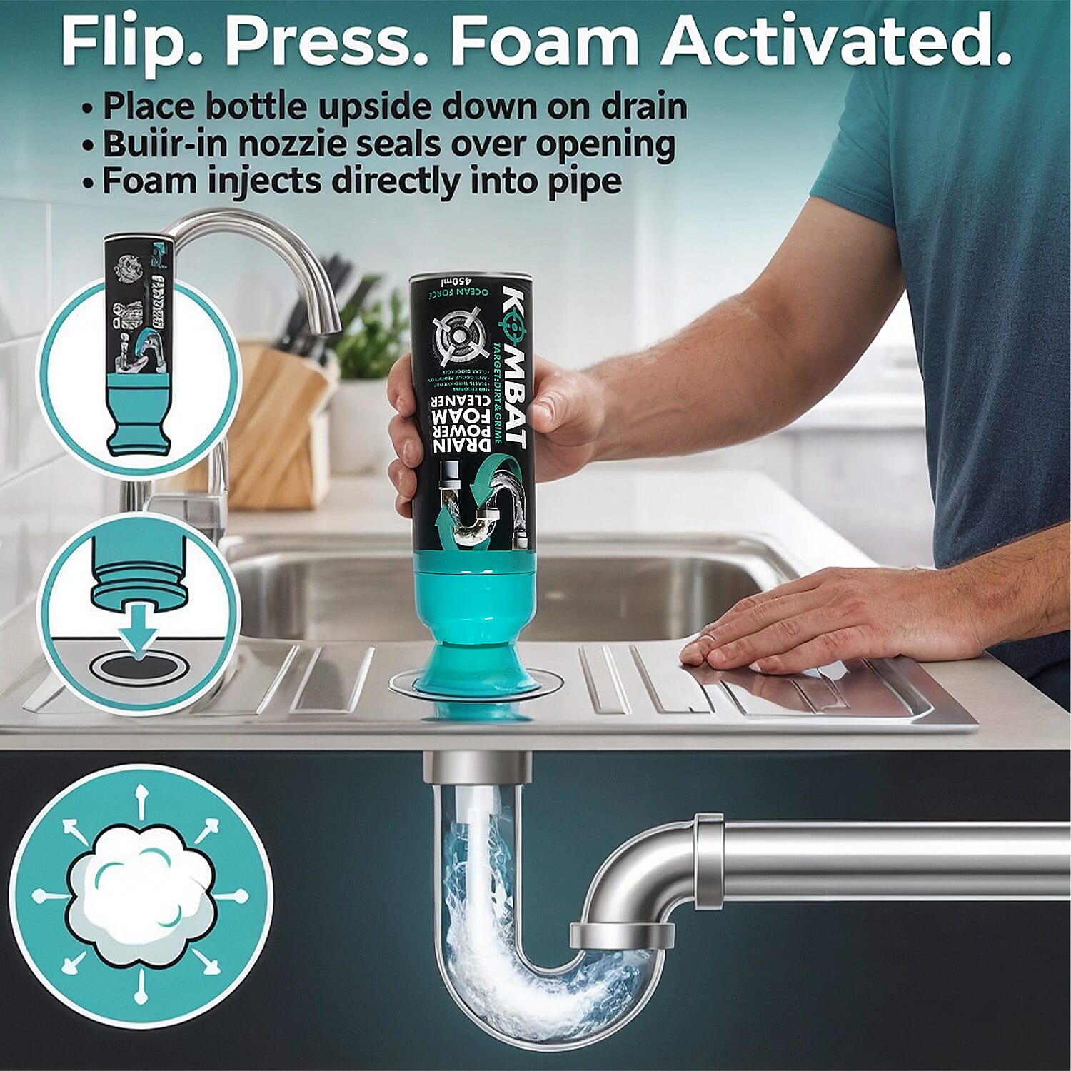 Drain Cleaning Power Form Multi-Purpose Cleaner - Green