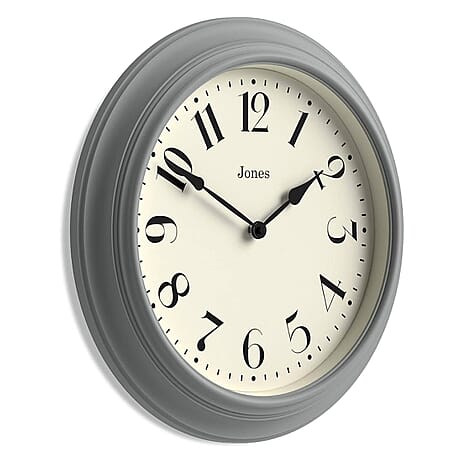 ONE TIME OFFER - Vintage Style Classic Wall Clock (40 cm) - Grey