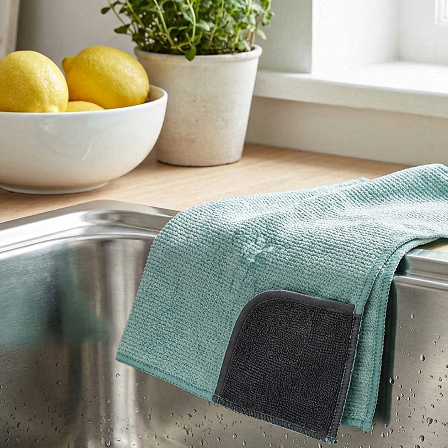 CLOSE OUT DEAL - E-Cloth High Performance Microfibre Kitchen Cloth - Light Aquamarine