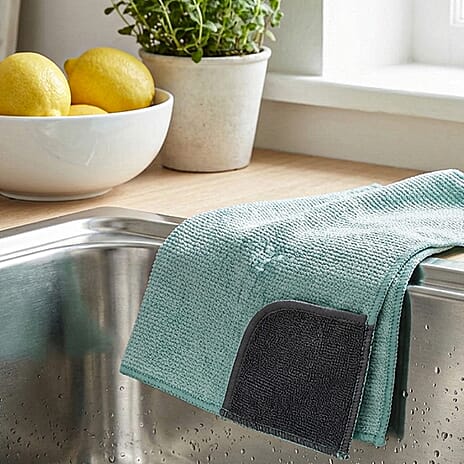 CLOSE OUT DEAL - E-Cloth High Performance Microfibre Kitchen Cloth - Light Aquamarine