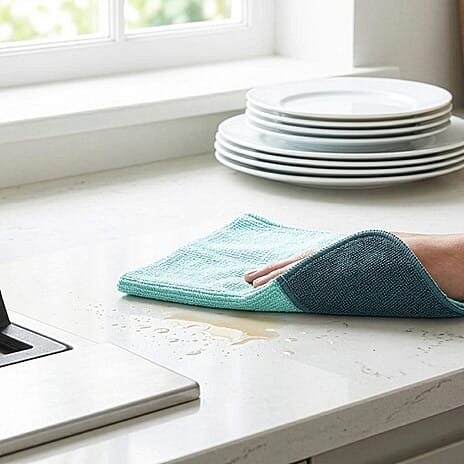 CLOSE OUT DEAL - E-Cloth High Performance Microfibre Kitchen Cloth - Light Aquamarine