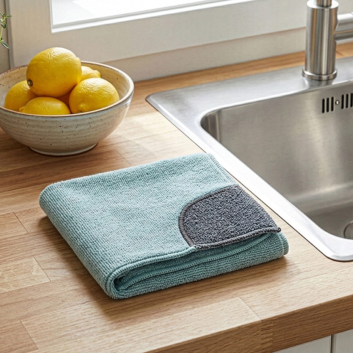 CLOSE OUT DEAL - E-Cloth High Performance Microfibre Kitchen Cloth - Light Aquamarine