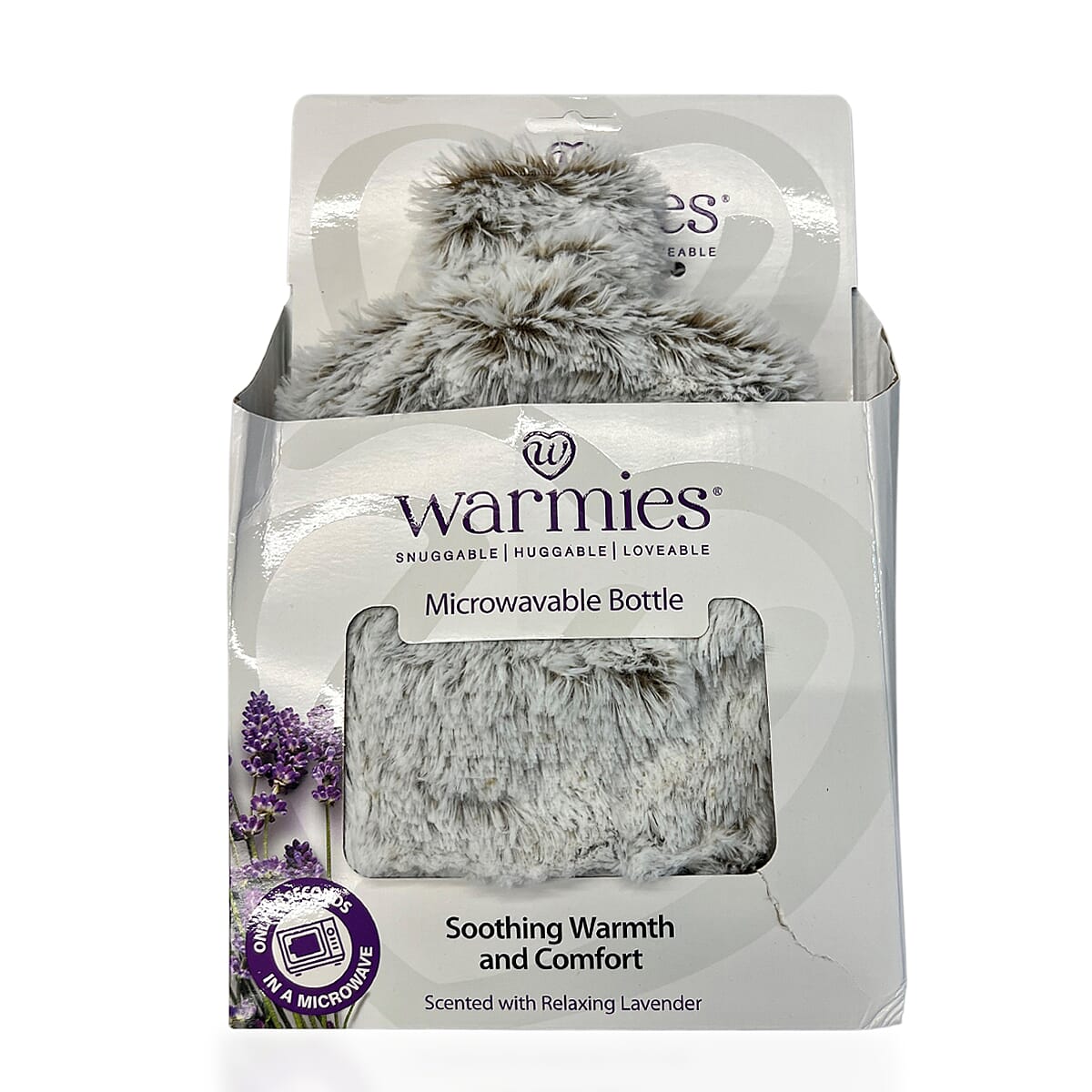 WARMIES Marshmallow Microwavable Hot Water Bottle - Beige