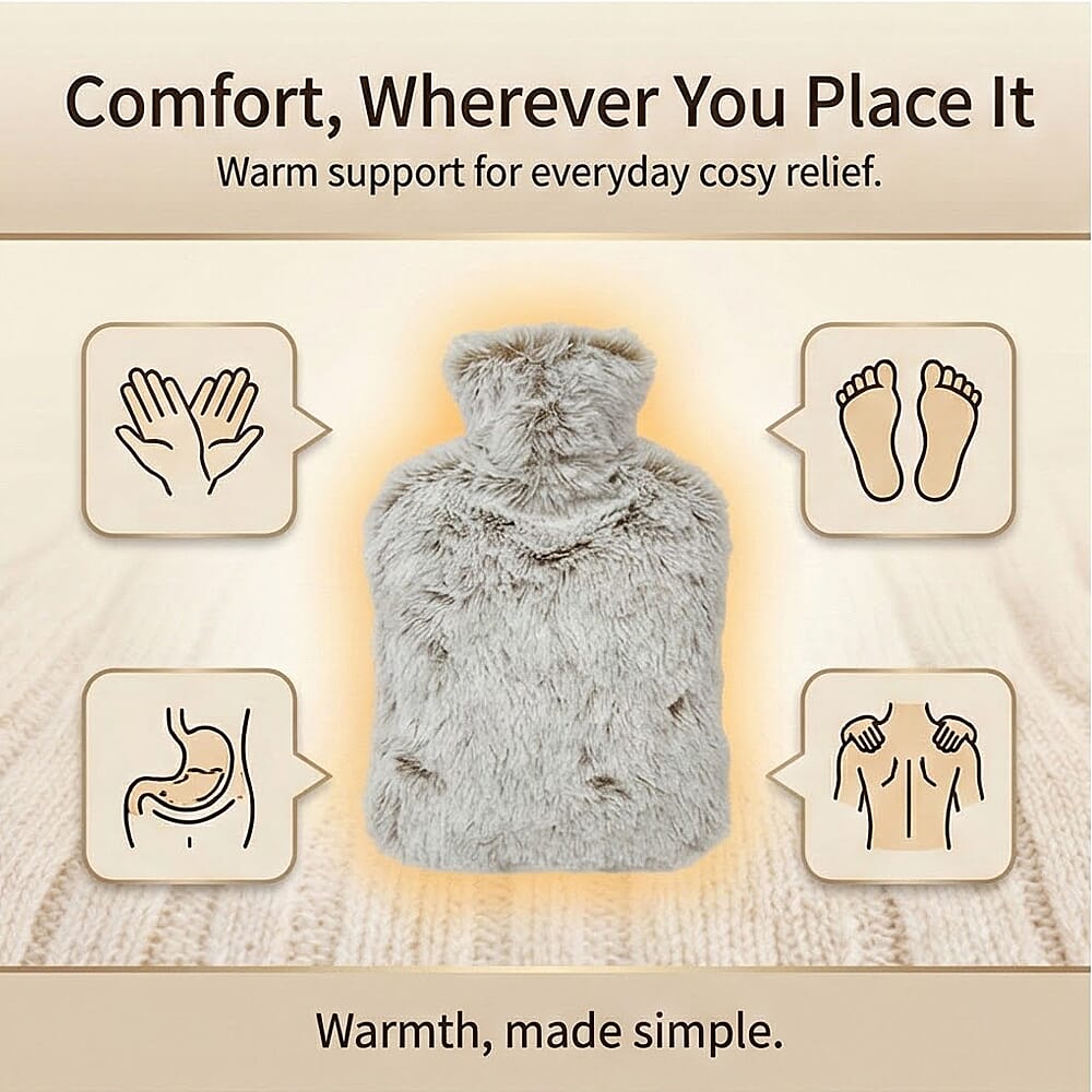 WARMIES Marshmallow Microwavable Hot Water Bottle - Beige
