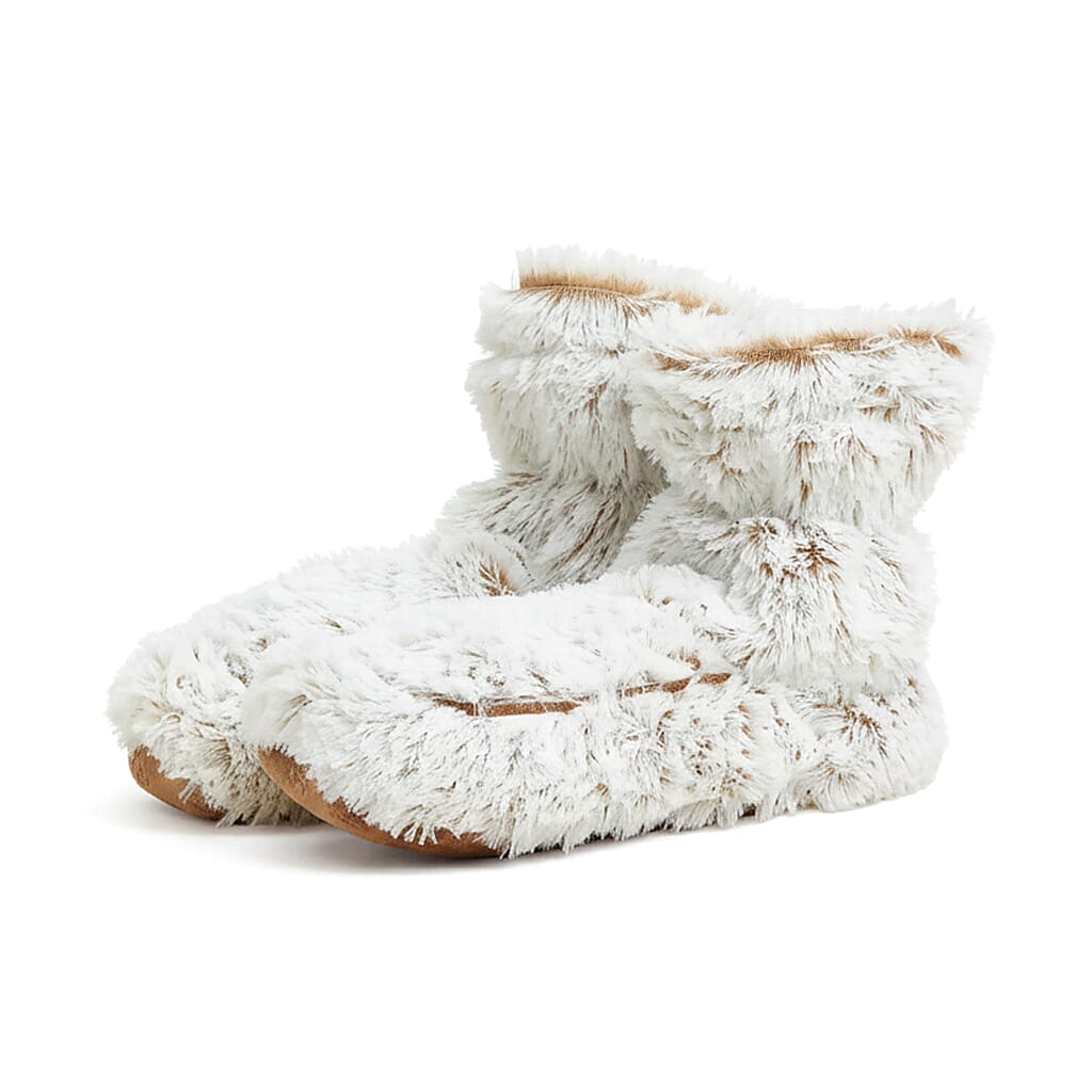 WARMIES Marshmallow Microwavable Luxury Boots (One Size) - Beige