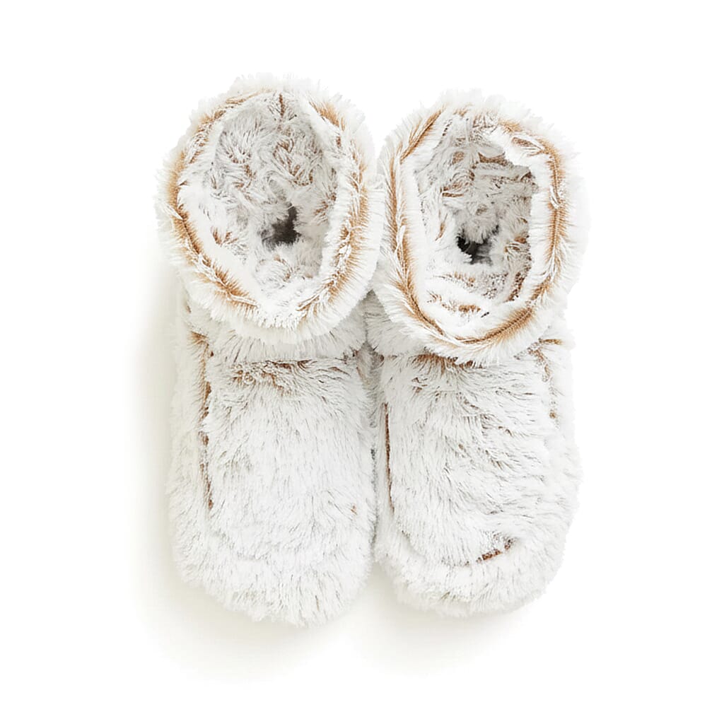 WARMIES Marshmallow Microwavable Luxury Boots (One Size) - Beige