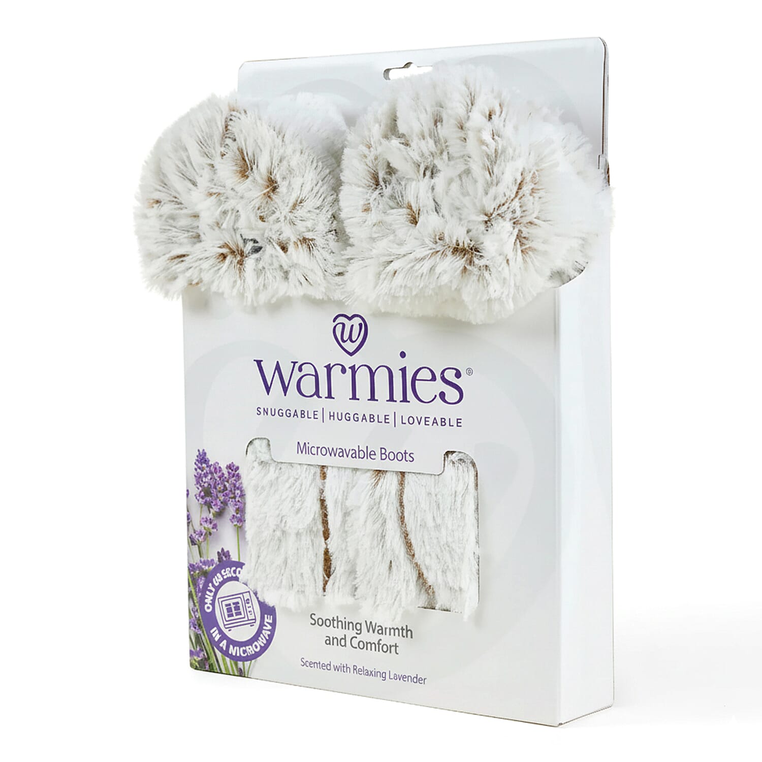 WARMIES Marshmallow Microwavable Luxury Boots (One Size) - Beige