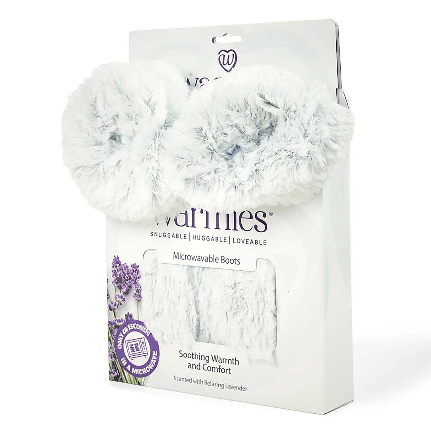 WARMIES Marshmallow Microwavable Luxury Boots (One Size) - Grey