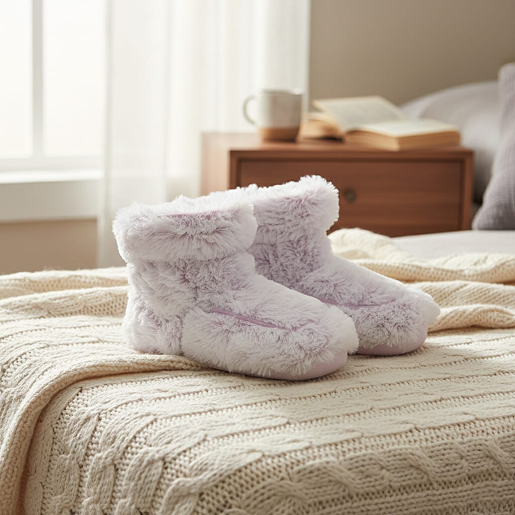 WARMIES Marshmallow Microwavable Luxury Boots (One Size) - Pink