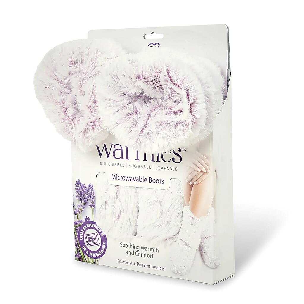 WARMIES Marshmallow Microwavable Luxury Boots (One Size) - Pink