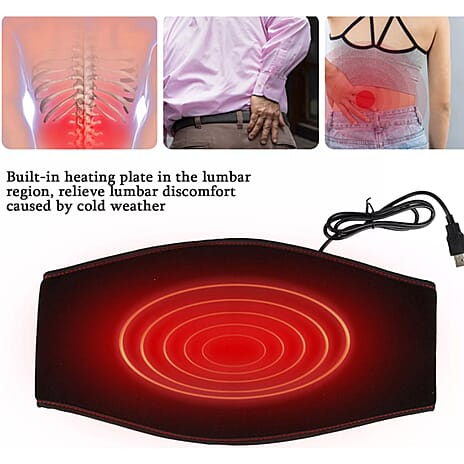 Infrared Therapy Waist Belt - 45 Infrared LEDs, 3 Temperature Settings - Black