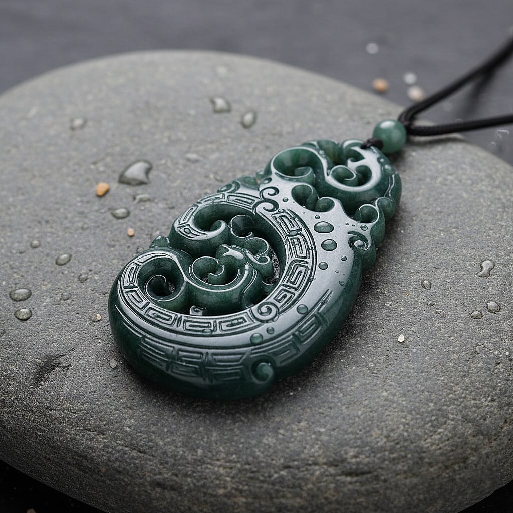 Natural Jadeite Jade Necklace with Cotton Thread (Size 28 Adjustable) 125.00 Ct.