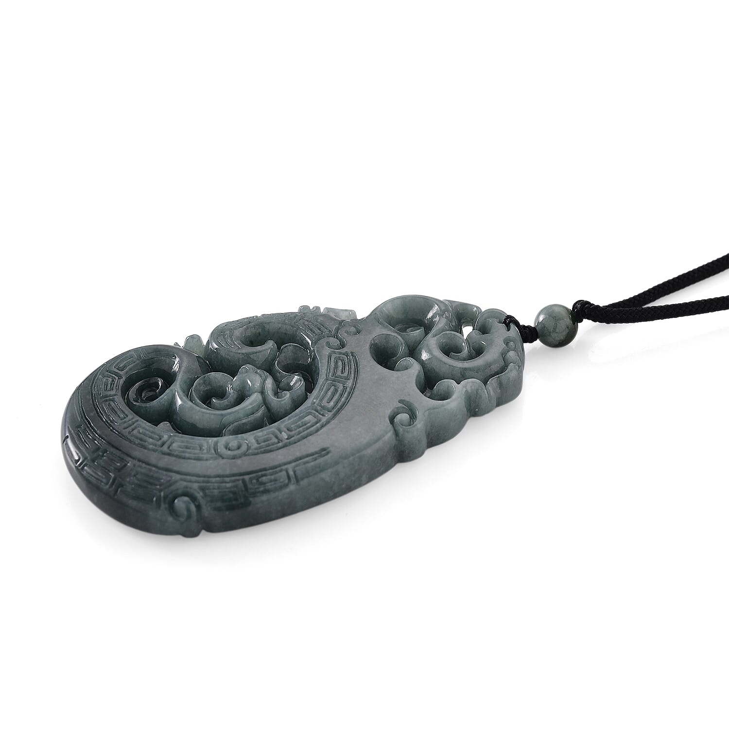 Natural Jadeite Jade Necklace with Cotton Thread (Size 28 Adjustable) 125.00 Ct.