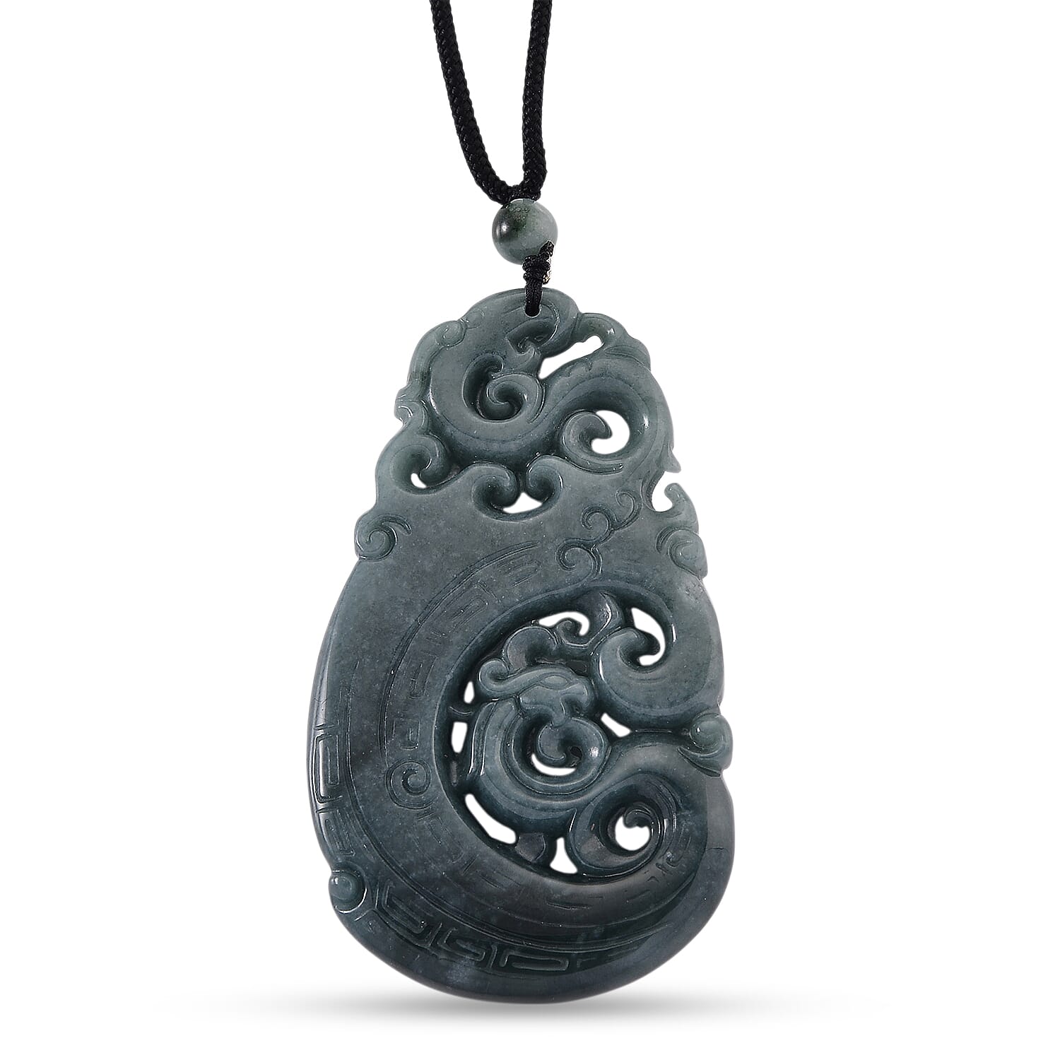 Natural Jadeite Jade Necklace with Cotton Thread (Size 28 Adjustable) 125.00 Ct.