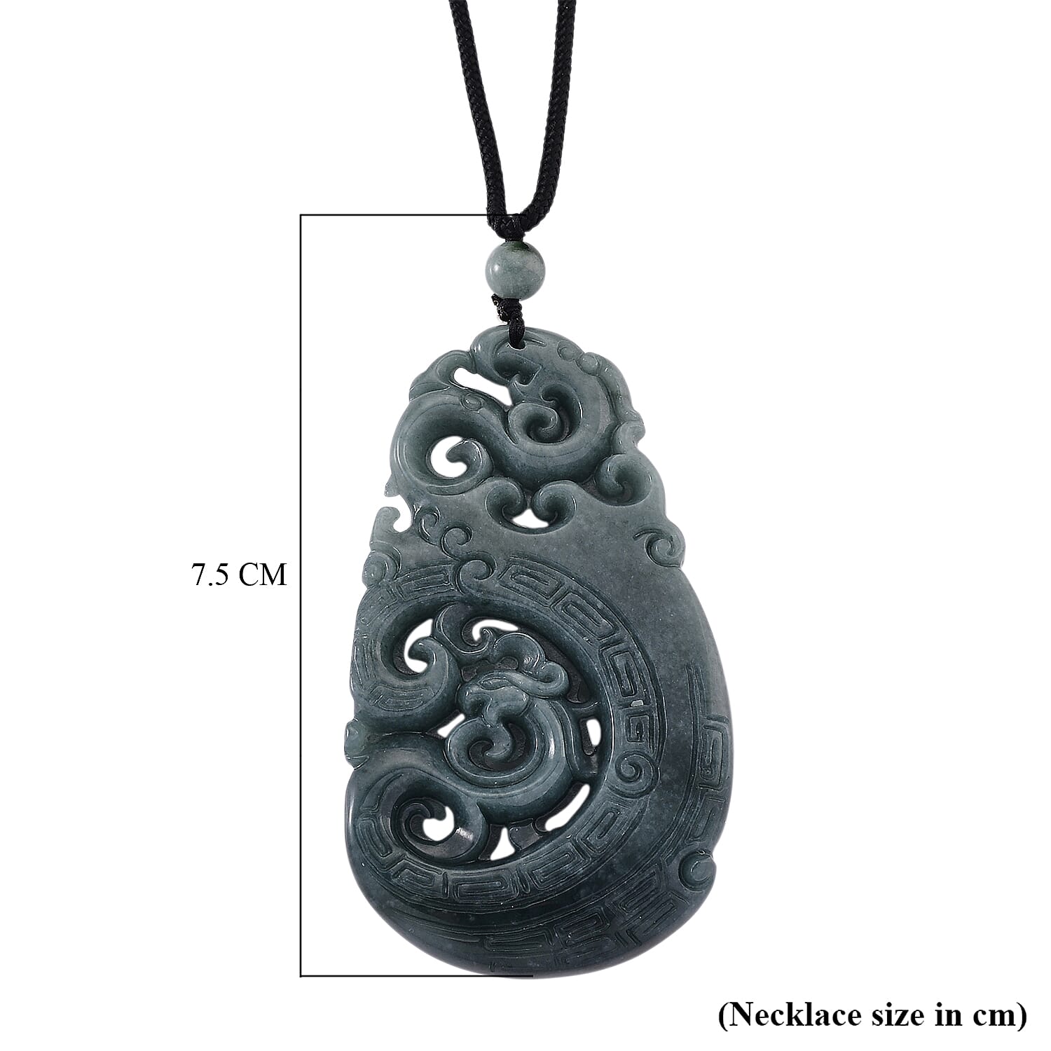 Natural Jadeite Jade Necklace with Cotton Thread (Size 28 Adjustable) 125.00 Ct.