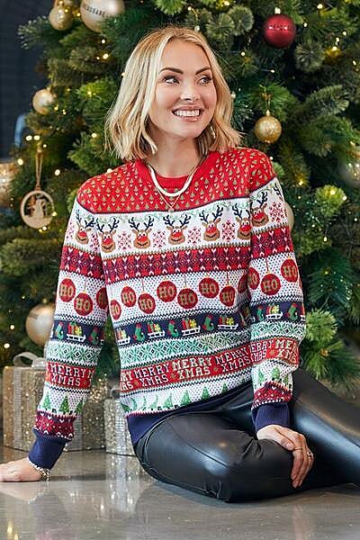 Threadbare Acrylic Jumper (Size - 16) - Multi Color