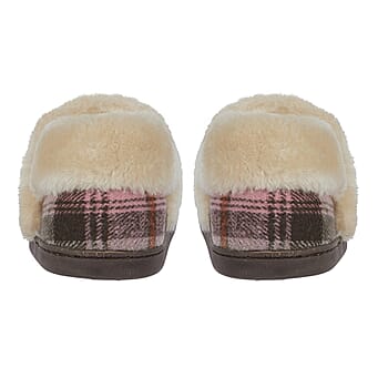 https://tjcuk.sirv.com/Products/83/3/8332275/Jo-Joe-Heritage-Cosy-Check-Mule-With-Faux-Fur-Trim-Size-7-Blush_8332275_2.jpg?w=342&h=342