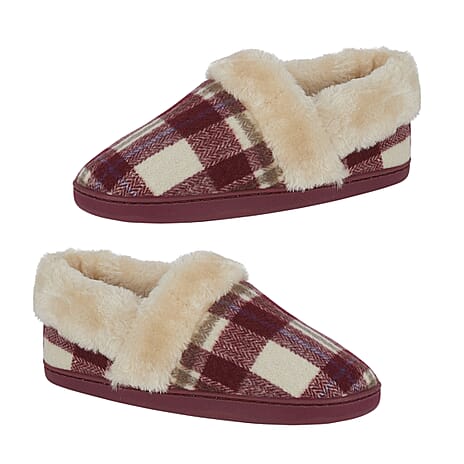 Jo & Joe Ladies Slipper (Size - 5) - Cherry