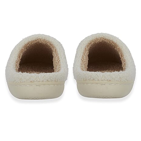 Jo - Joe Design Christmas Gonk Design Fluffy Mule (Size 4) - Cream